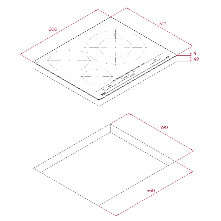Индукционная варочная панель Teka Urban IZC 63630 MST WHITE MARBLE