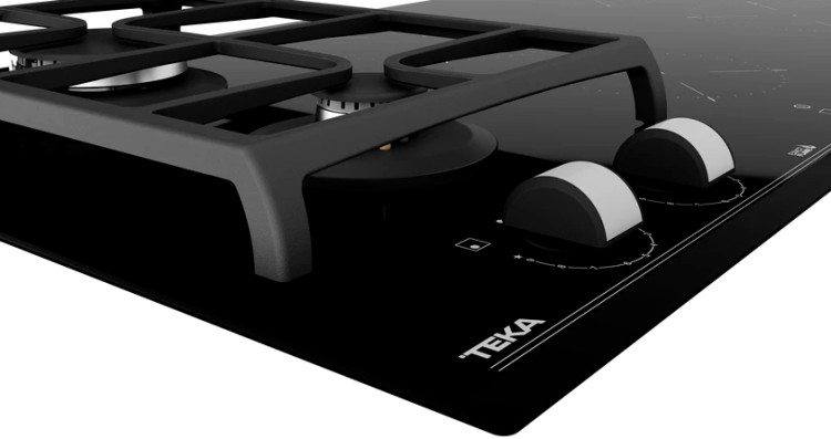 Комбинированная варочная панель Teka Maestro HYBRID JZC 96324 ABN BLACK Чёрная Стеклокерамика