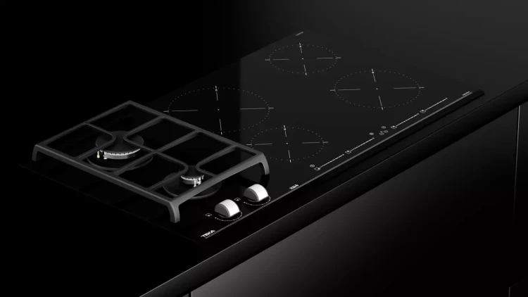 Комбинированная варочная панель Teka Maestro HYBRID JZC 96324 ABN BLACK Чёрная Стеклокерамика