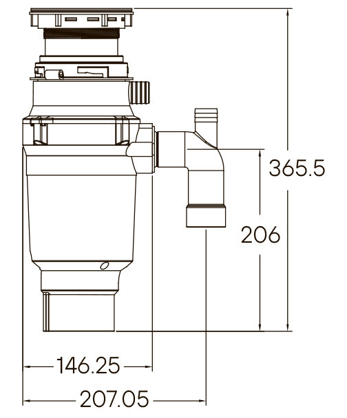 Измельчитель пищевых отходов Paulmark INTENSO STANDART 400