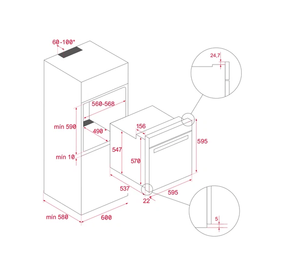 Духовой шкаф Teka HLB 8418 P S NIGHT RIVER BLACK