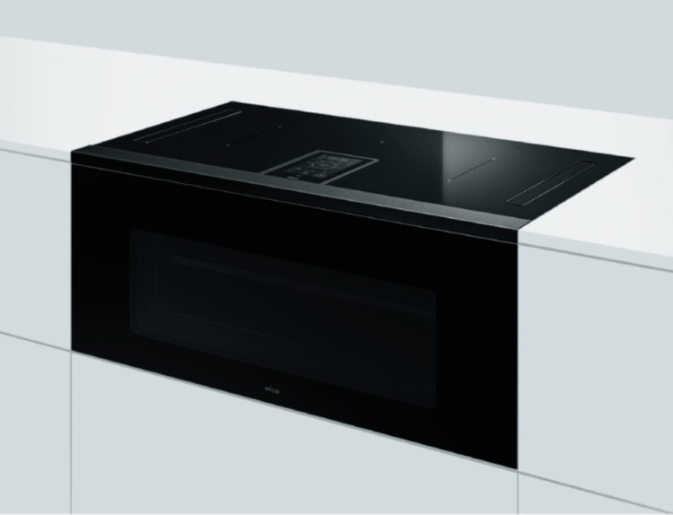 ELICA LHOV COMBISTEAM BL/A/90 (4в1: Варочная панель, вытяжка, духовка, пароварка)
