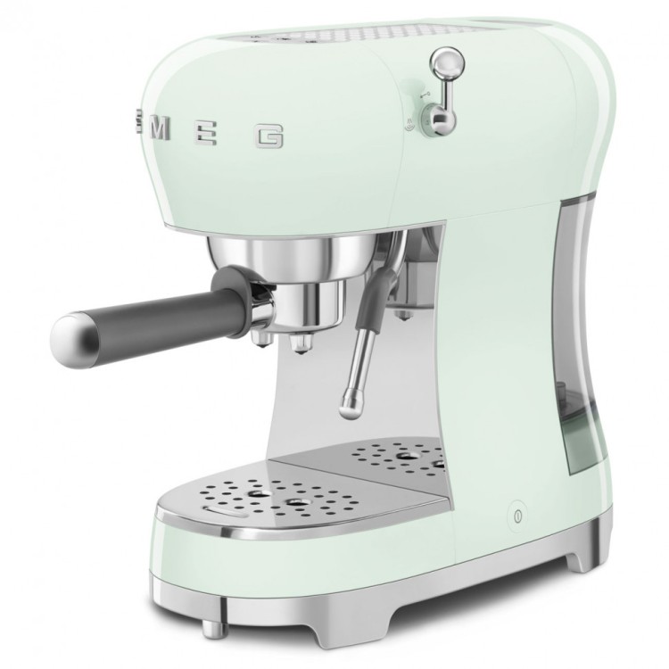 Кофеварка рожковая Smeg ECF02PGEU, пастельный зеленый