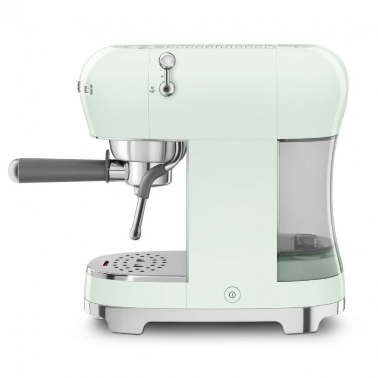 Кофеварка рожковая Smeg ECF02PGEU, пастельный зеленый