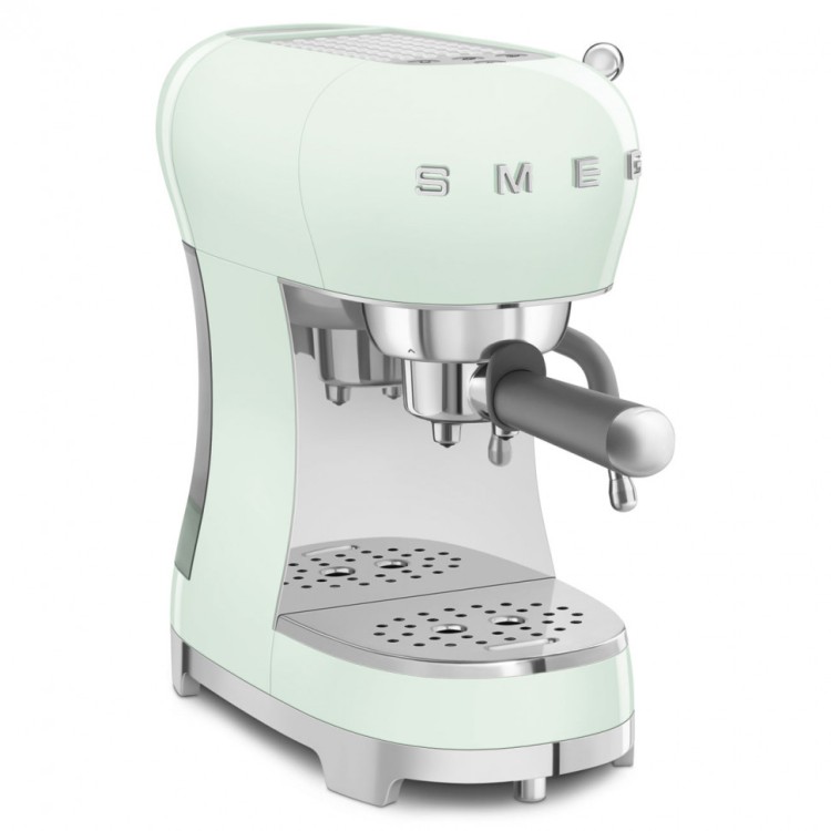 Кофеварка рожковая Smeg ECF02PGEU, пастельный зеленый