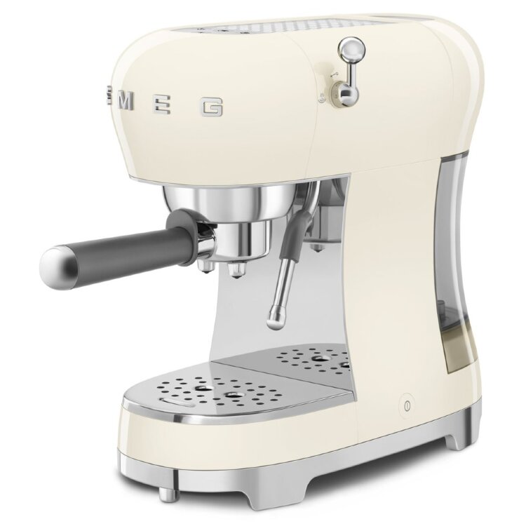 Кофеварка рожковая Smeg ECF02CREU, кремовый