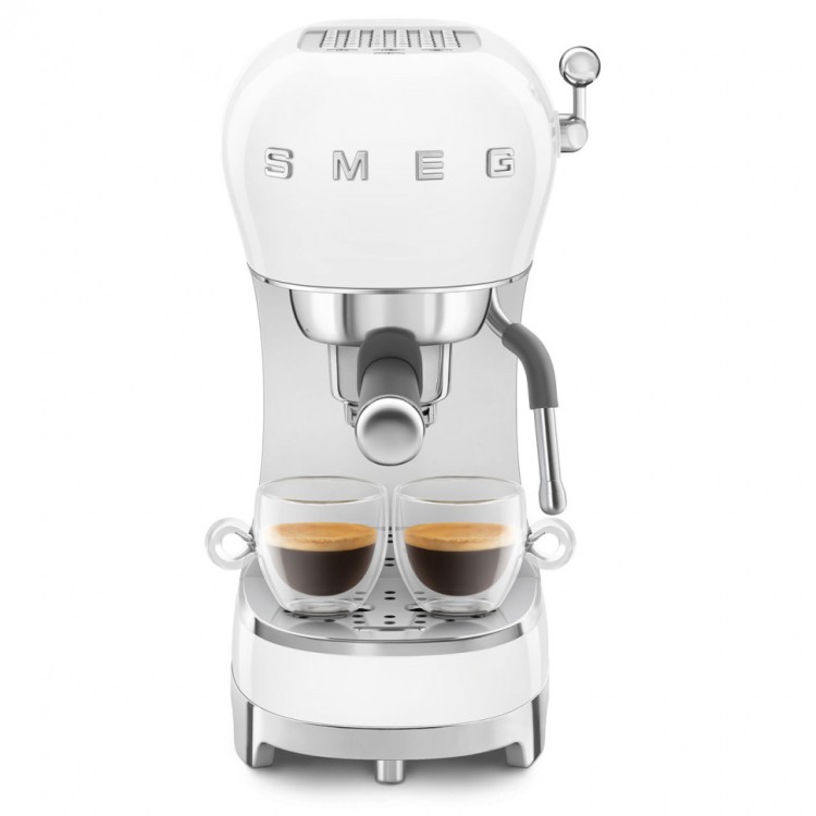 Кофеварка рожковая Smeg ECF02WHEU, белый