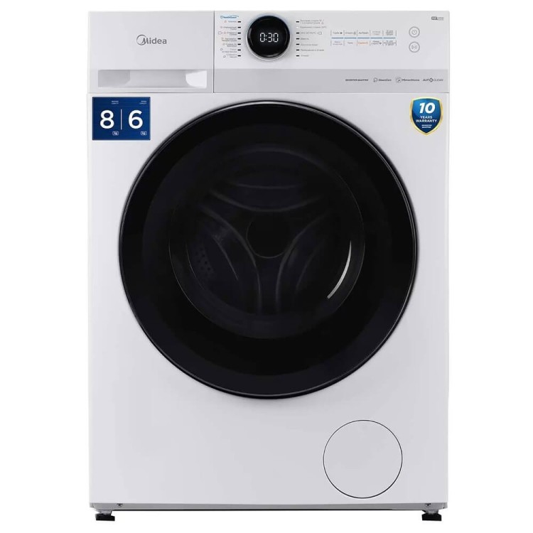 Стиральная-сушильная машина Midea MF200D80WBS/W-RU