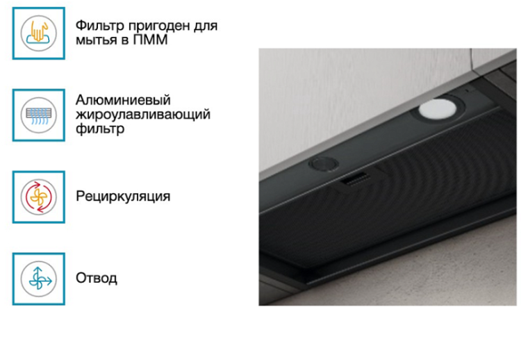 Вытяжка встраиваемая Elica BOXIN LX/BL MAT/A/120