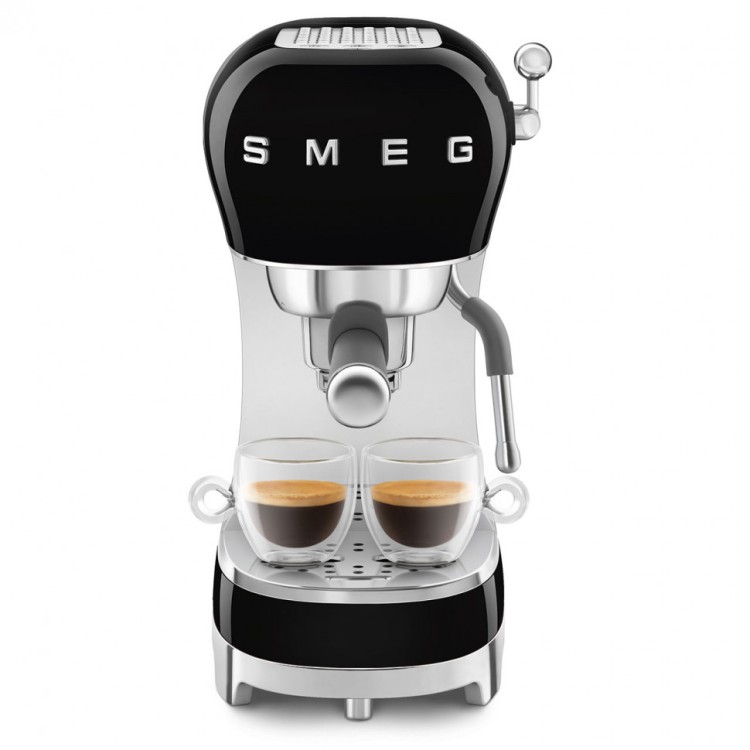 Кофеварка рожковая Smeg ECF02BLEU, черный