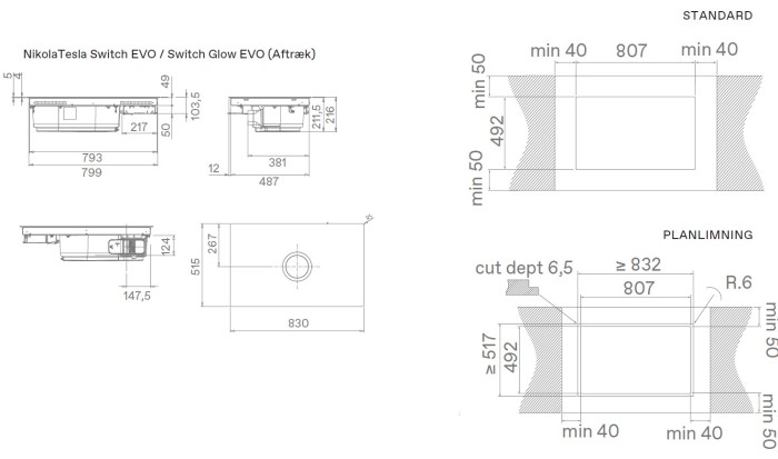 Индукционная панель ELICA NIKOLATESLA SWITCH GLOW RAW BR/A/83