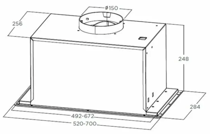 Вытяжка встраиваемая Midea MH60I370X