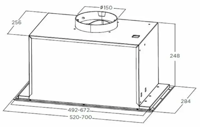 Вытяжка встраиваемая Midea MH60I370B