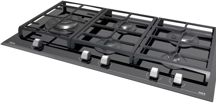 Газовая варочная панель Teka Urban GZC 95320 XBC NIGHT RIVER BLACK Чёрная Стеклокерамика