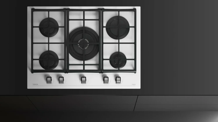 Газовая варочная панель Teka Urban GZC 75330 XBC WHITE MARBLE Белое Стекло