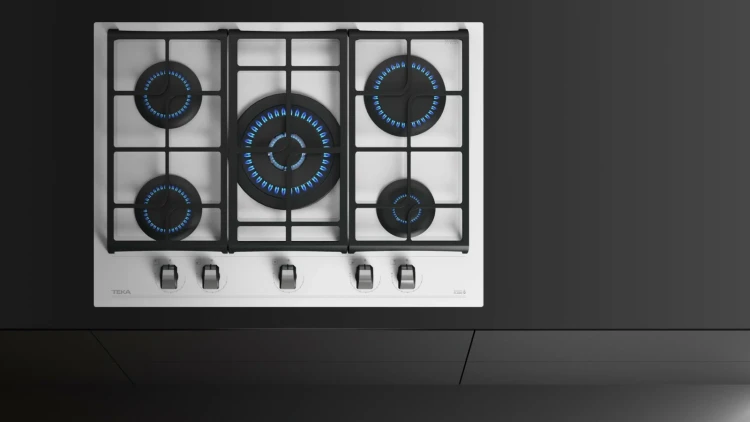 Газовая варочная панель Teka Urban GZC 75330 XBC WHITE MARBLE Белое Стекло