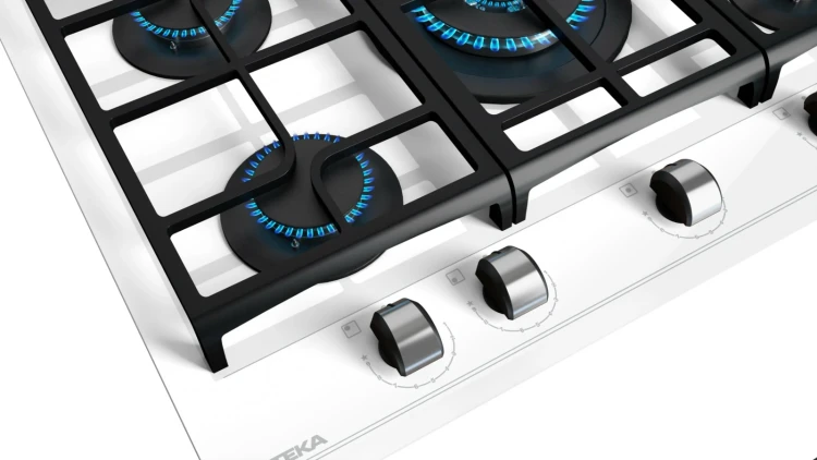 Газовая варочная панель Teka Urban GZC 75330 XBC WHITE MARBLE Белое Стекло