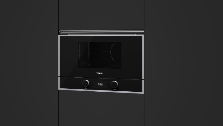 Микроволновка встраиваемая Teka Maestro ML 822 BIS R BLACK-SS Чёрное Стекло