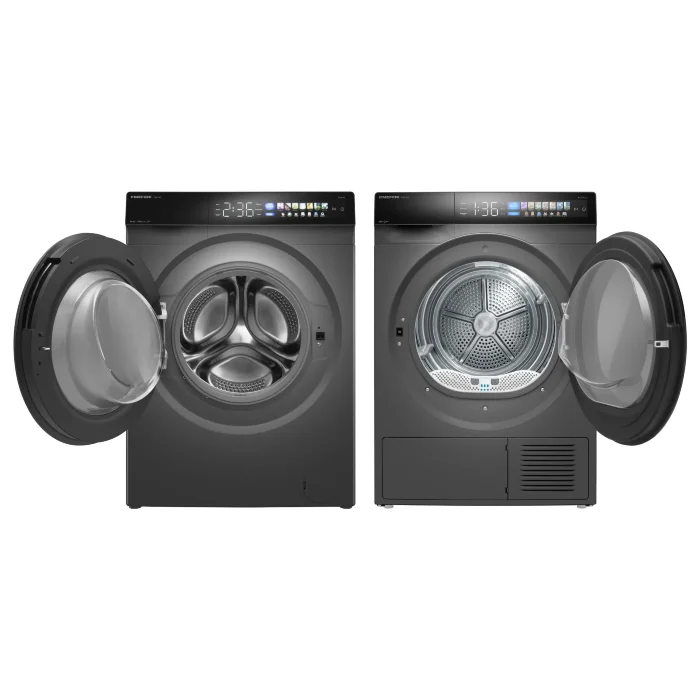 Cтиральная и сушильная машины комплект серый MEFERI MS10GR87 COMFORT