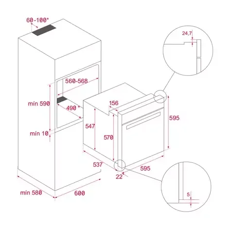 Духовой шкаф Teka NEO HSB 6350 FULL BLACK