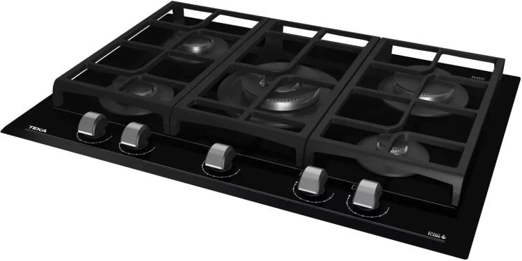Газовая варочная панель Teka Urban GZC 75330 XBN NIGHT RIVER BLACK Чёрная Стеклокерамика