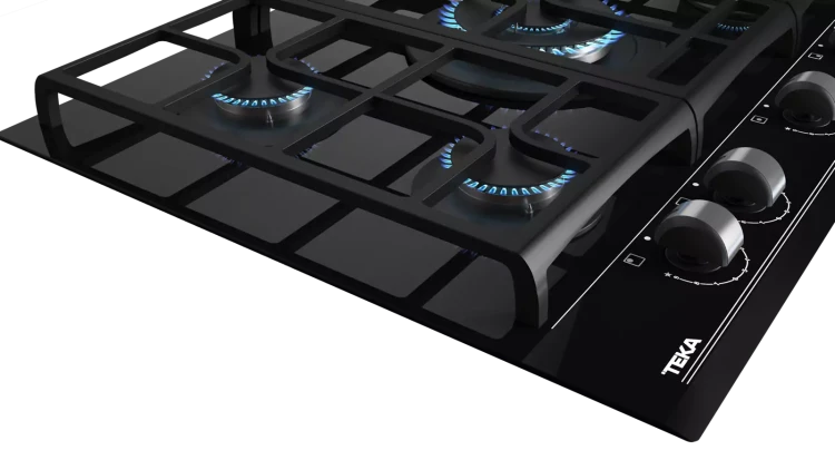 Газовая варочная панель Teka Urban GZC 75330 XBN NIGHT RIVER BLACK Чёрная Стеклокерамика