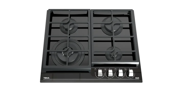 Газовая варочная панель Teka Urban GZC 64320 XBN NIGHT RIVER BLACK Чёрная Стеклокерамика