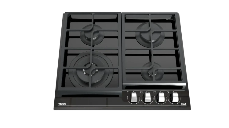 Газовая варочная панель Teka Urban GZC 64320 XBN NIGHT RIVER BLACK Чёрная Стеклокерамика