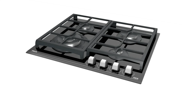Газовая варочная панель Teka Urban GZC 64320 XBN NIGHT RIVER BLACK Чёрная Стеклокерамика