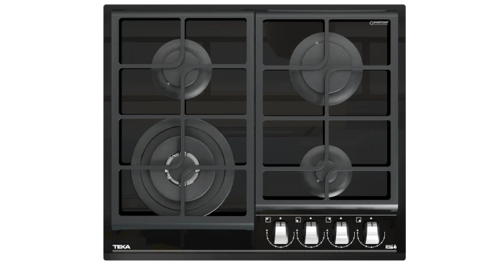 Газовая варочная панель Teka Urban GZC 64320 XBN NIGHT RIVER BLACK Чёрная Стеклокерамика