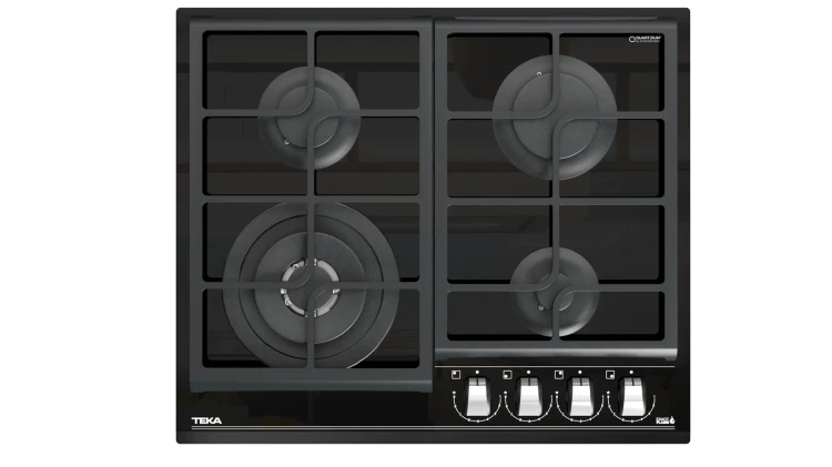 Газовая варочная панель Teka Urban GZC 64320 XBN NIGHT RIVER BLACK Чёрная Стеклокерамика