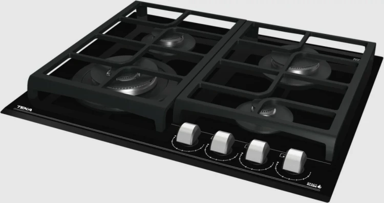 Газовая варочная панель Teka Urban GZC 64320 XBN NIGHT RIVER BLACK Чёрная Стеклокерамика