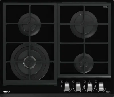 Газовая варочная панель Teka Urban GZC 64320 XBN NIGHT RIVER BLACK Чёрная Стеклокерамика