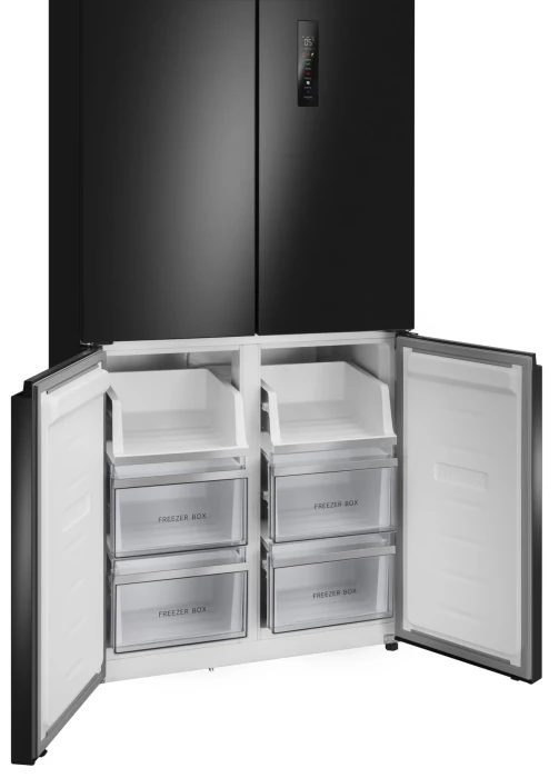 Холодильник MEFERI  MFR83BLACK IX TOTAL NO FROST CROSS DOOR COMFORT