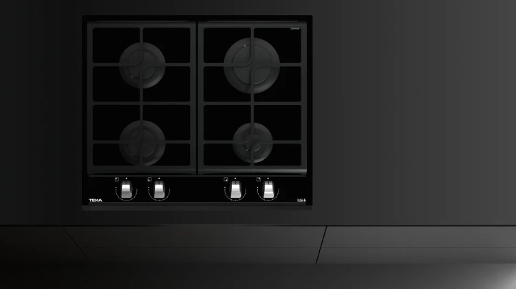 Газовая варочная панель Teka Total GZC 64300 XBN BLACK Чёрная Стеклокерамика