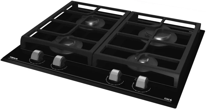 Газовая варочная панель Teka Total GZC 64300 XBN BLACK Чёрная Стеклокерамика