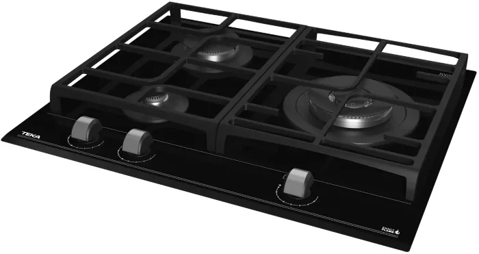 Газовая варочная панель Teka Total GZC 63310 XBN BLACK Чёрная Стеклокерамика