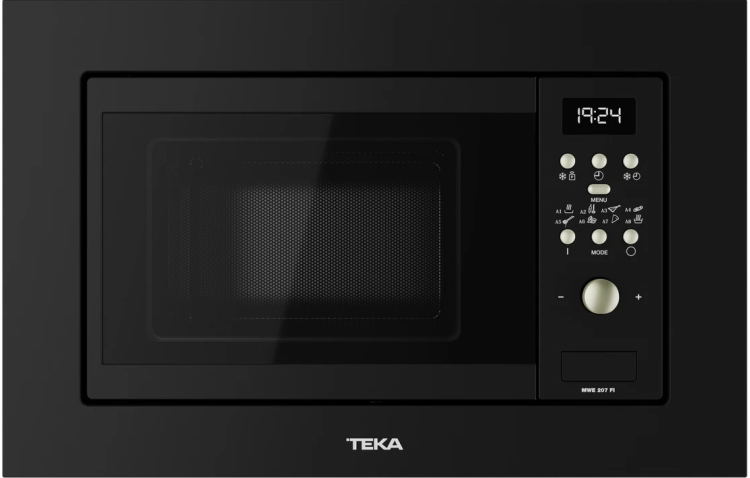 Микроволновка встраиваемая Teka Universo MWE 207 FI BLACK Чёрная Эмаль