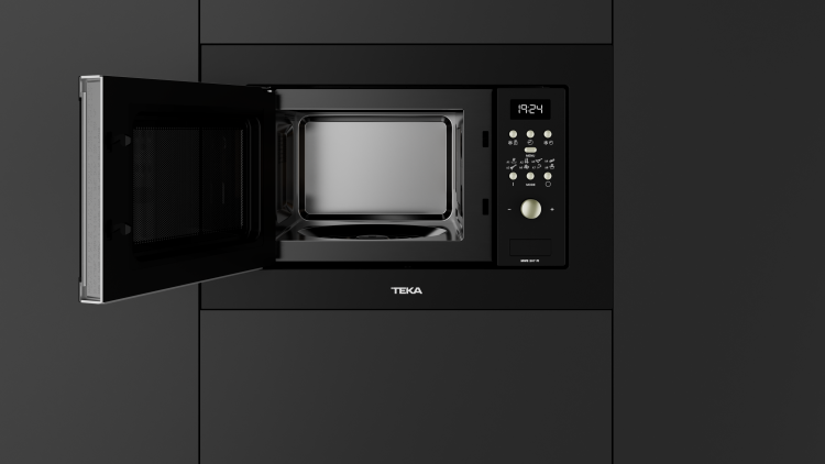 Микроволновка встраиваемая Teka Universo MWE 207 FI BLACK Чёрная Эмаль