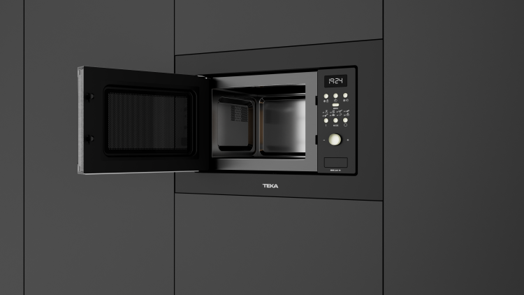 Микроволновка встраиваемая Teka Universo MWE 207 FI BLACK Чёрная Эмаль