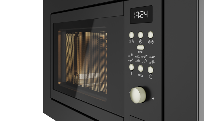 Микроволновка встраиваемая Teka Universo MWE 207 FI BLACK Чёрная Эмаль