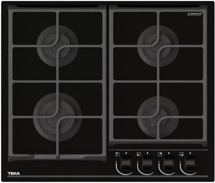 Газовая варочная панель Teka Urban GBC 64100 KBN NIGHT RIVER BLACK Чёрное Стекло