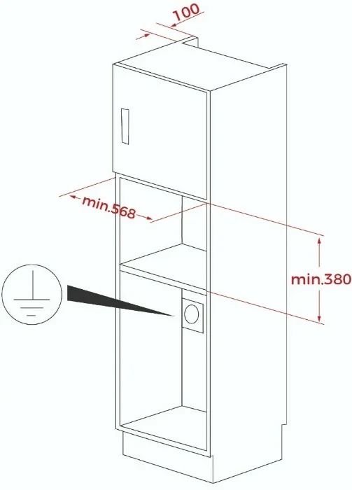 Микроволновка встраиваемая Teka Urban ML 8200 BI NIGHT RIVER BLACK
