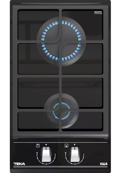 Газовая варочная панель Teka Total GZC 32300 XBN BLACK Чёрная Стеклокерамика