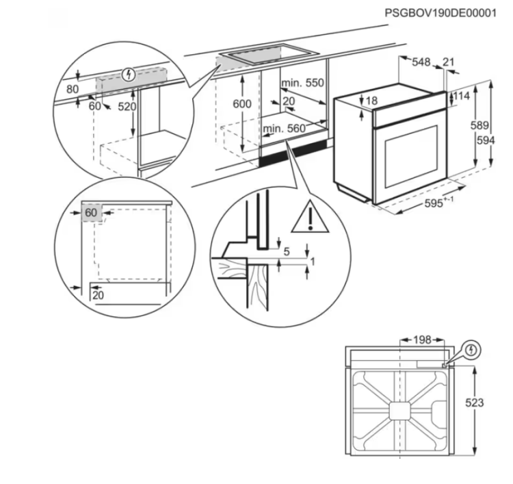 Духовой шкаф Electrolux EOF8H39H