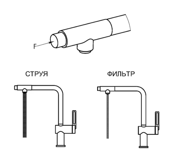 Смеситель GRANULA Kitchen Space GR-8169