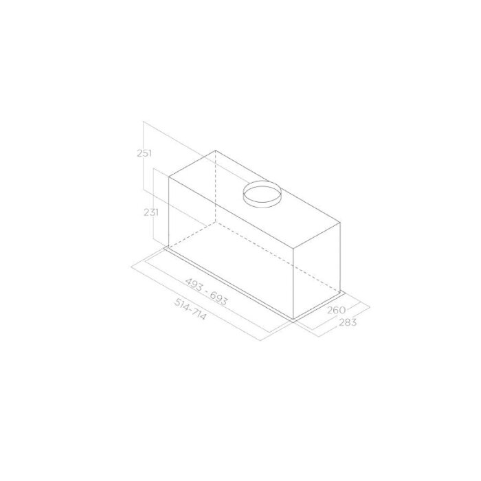 Вытяжка встраиваемая Elica FOLD S IX/A/52