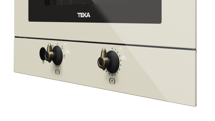 Микроволновка встраиваемая Teka Country MWR 22 BI VANILLA-OB Ванильная Эмаль/Состаренная Бронза