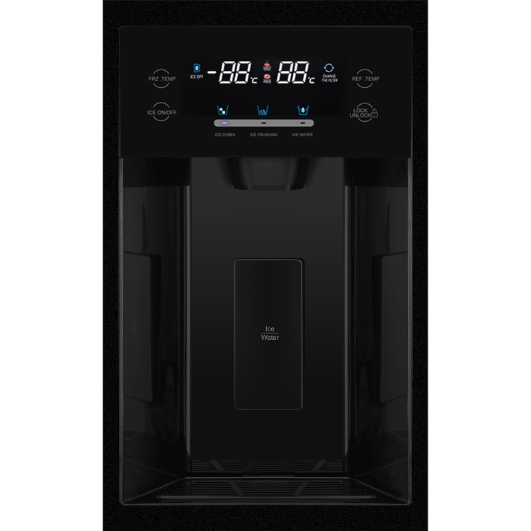 Отдельностоящий холодильник HIBERG RFS-655DX NFGB inverter