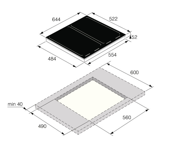 Индукционная варочная панель Asko HI1655G